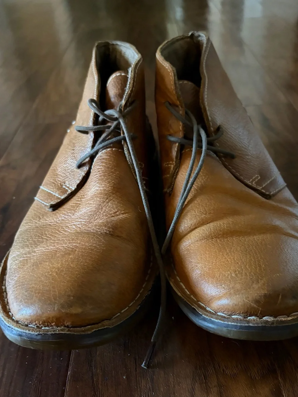 Men’s Tan Brown Leather Chukka Boots